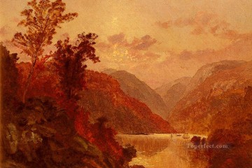 ブルック川の流れ Painting - ハドソンの高地の風景ジャスパー・フランシス・クロプシー川で